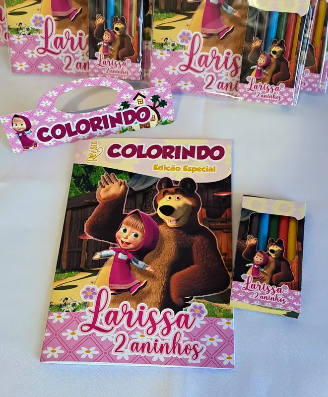 Kit Colorir com Livrinho e Giz