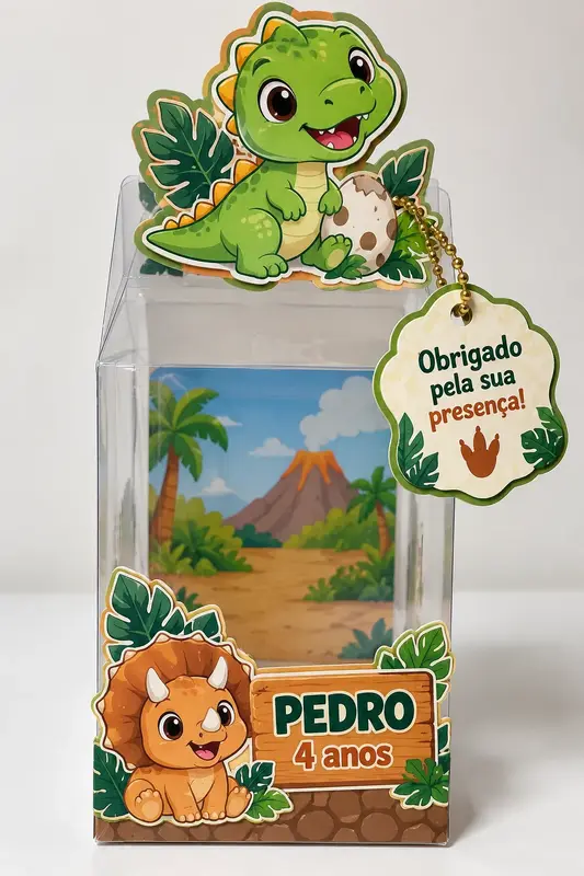 Caixa de Acetato Transparente Personalizada