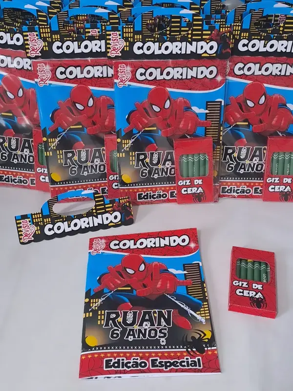 Kit Colorir com Livrinho e Giz