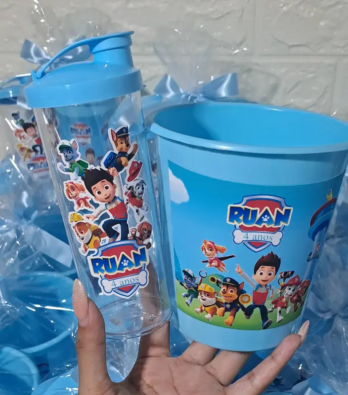 Kit Baldinho + Squeeze Personalizado