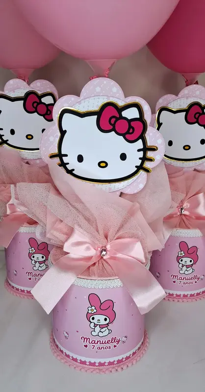 Centro de Mesa Tubolata Personalizado com Balão
